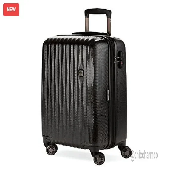 Expandable Hardside Carry-On Luggage with Spinner Wheels & USB Port